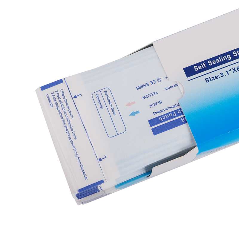 Self seal sterilization pouches